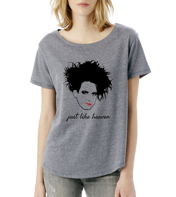 Robert Smith The Cure Just Like Heaven women's loose fit tshirt, t shirt, top